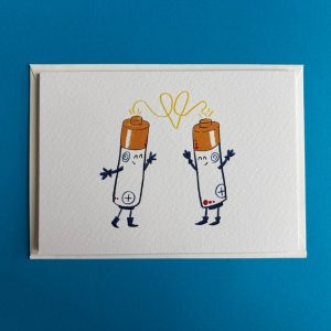 Batterijtjes - wenskaart