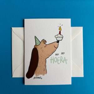 Hondje - Wenskaart