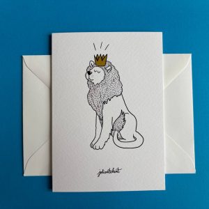 Leeuw - wenskaart