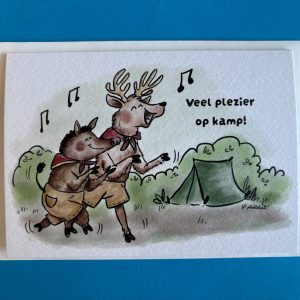 Bos - Kamp wenskaart